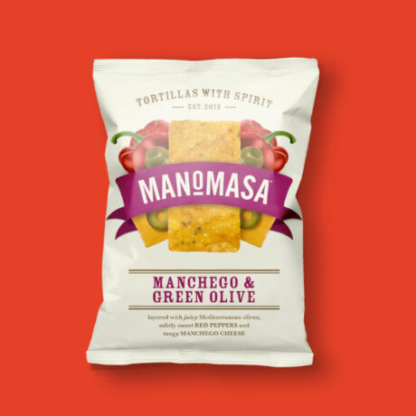 Manomasa Impulse Tortilla Chips: Manchego & Olive